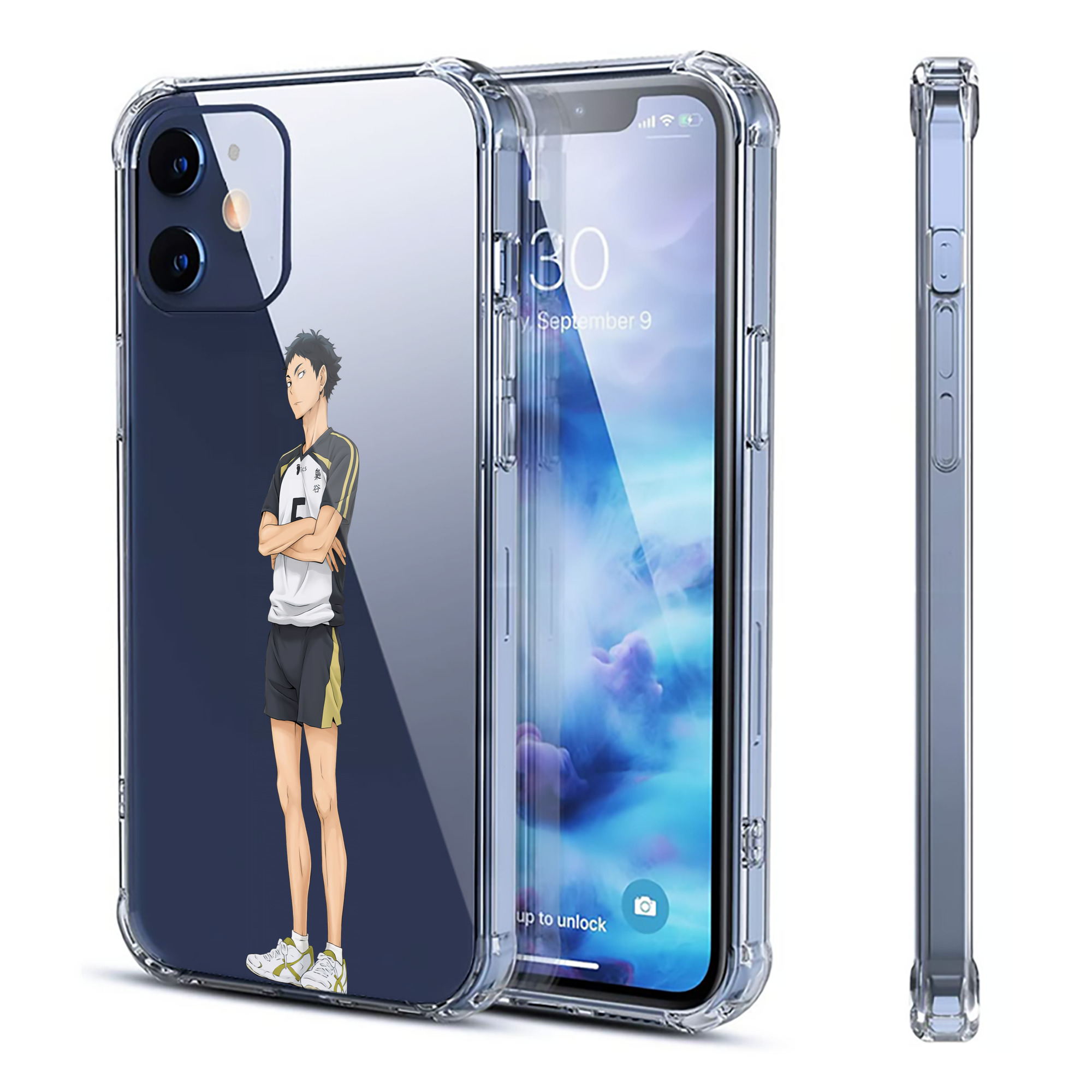（画像用） ハイキュー!! Haikyu!! 【iPhone 12シリーズ対応】透明スマホケース（クリアソフトケース）